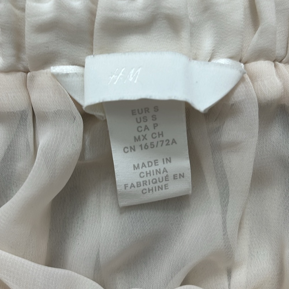 H&M Pleated Skirt - Cream - Small - Picture 3 of 4